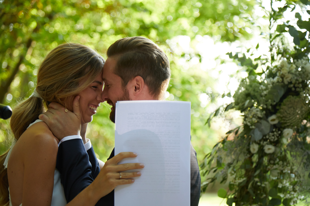 lectura de votos matrimoniales de la novia