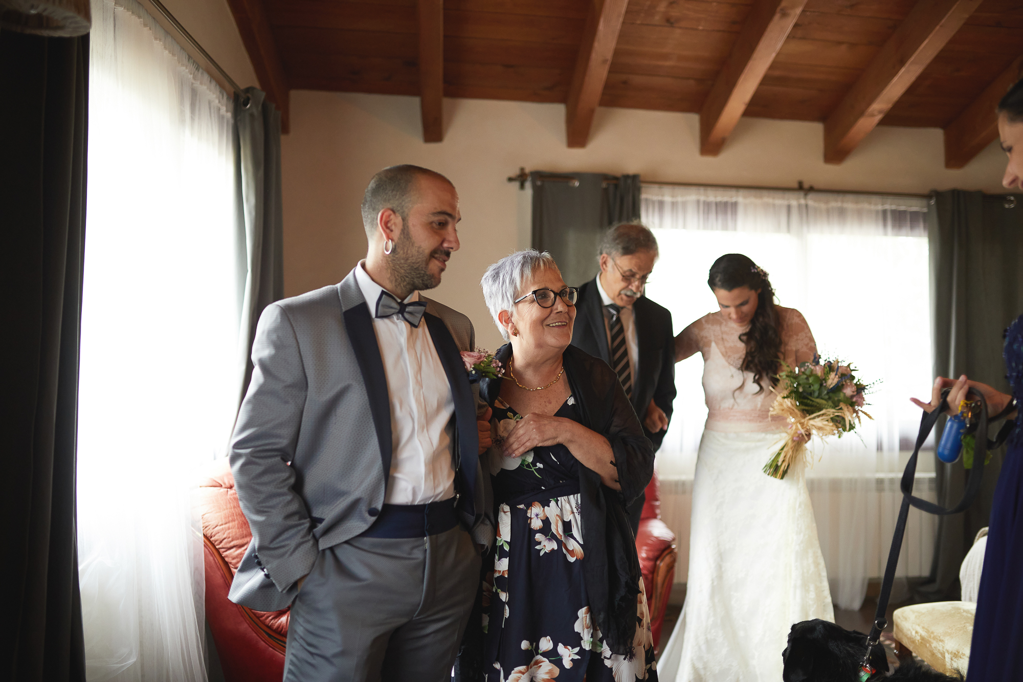 el novio y su madre la novia y su padre