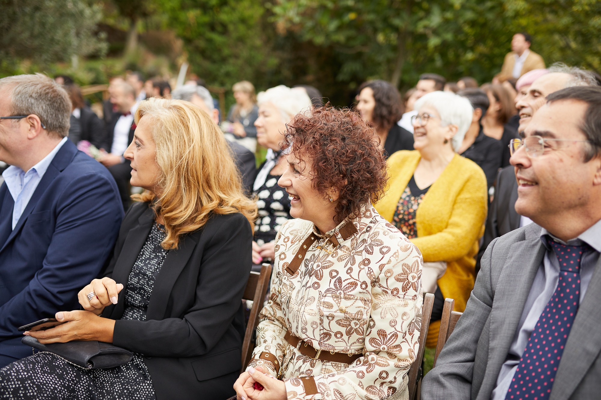invitados en la ceremonia de bodas