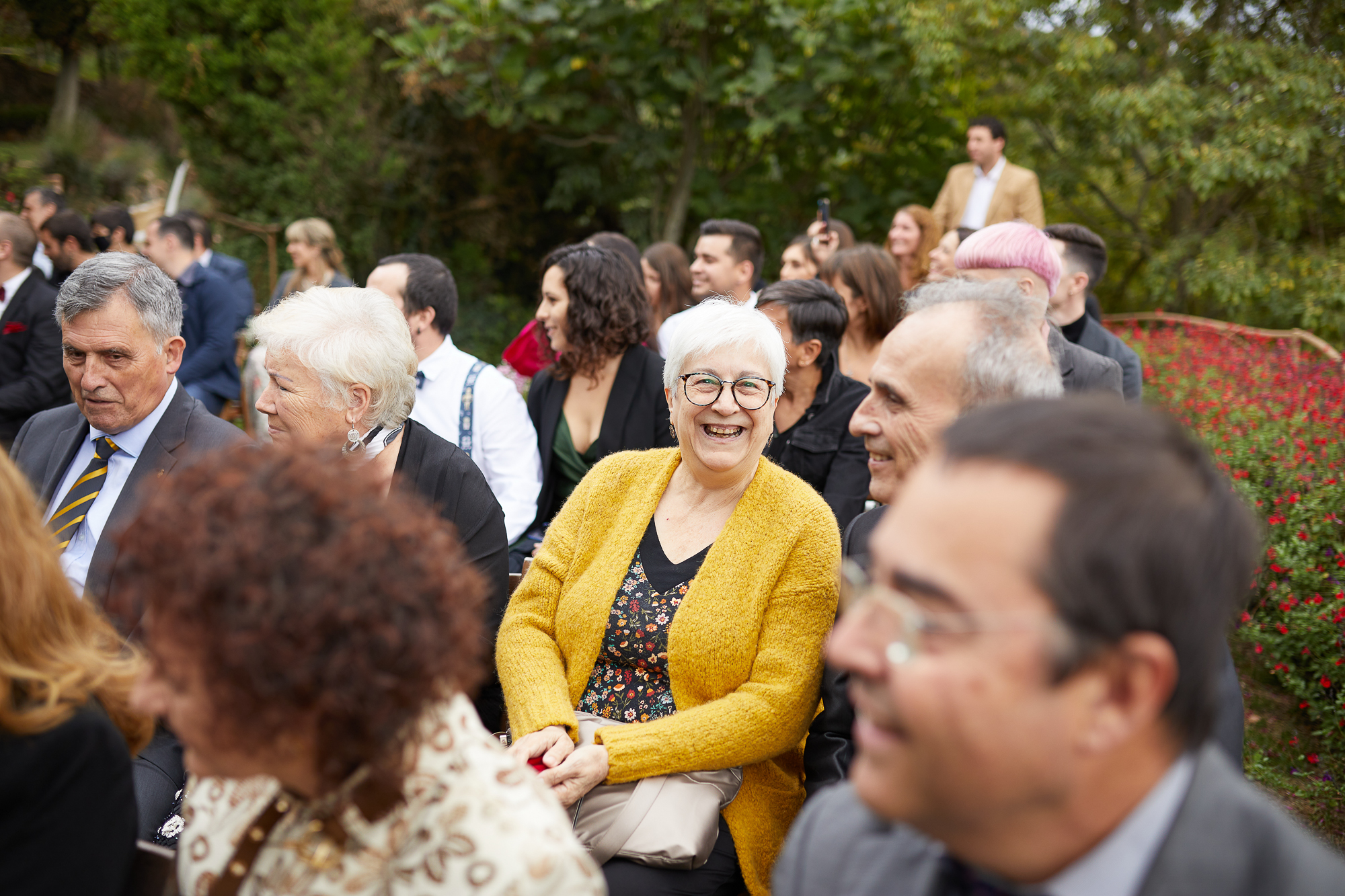 invitados en la ceremonia de bodas