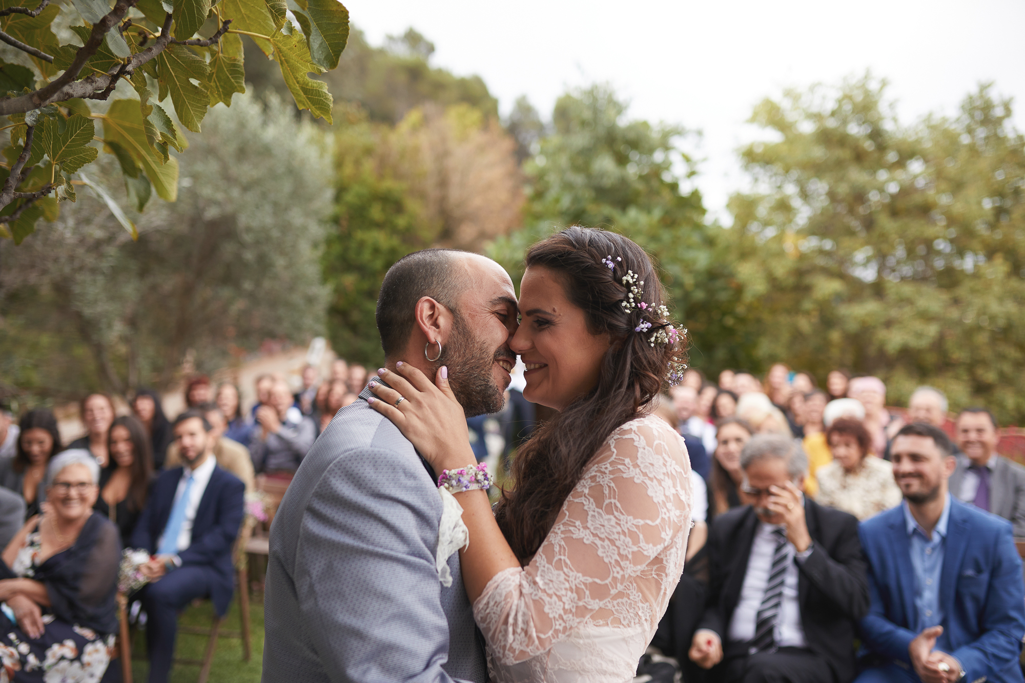 beso de recién casados