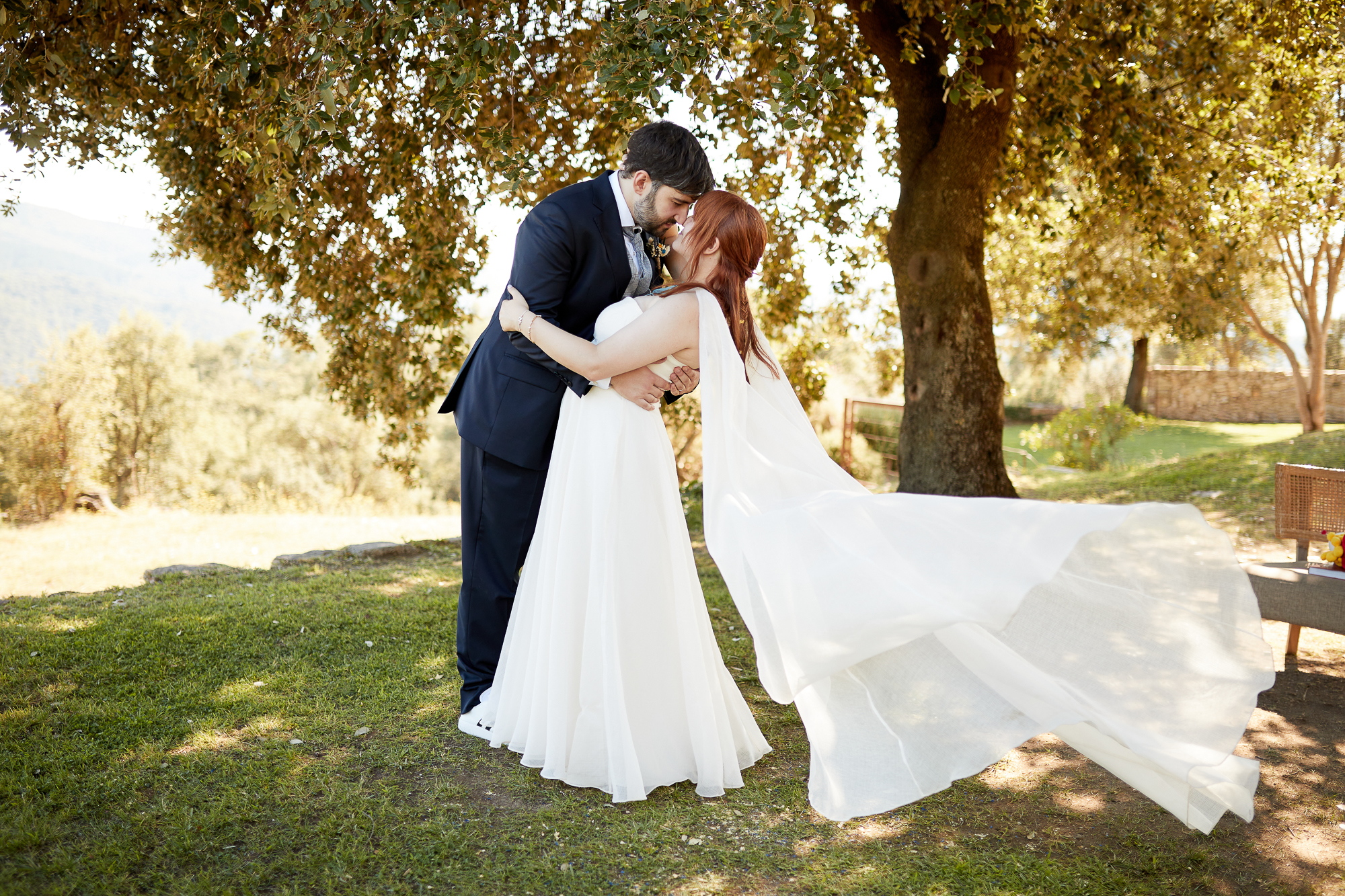 beso en el bosque