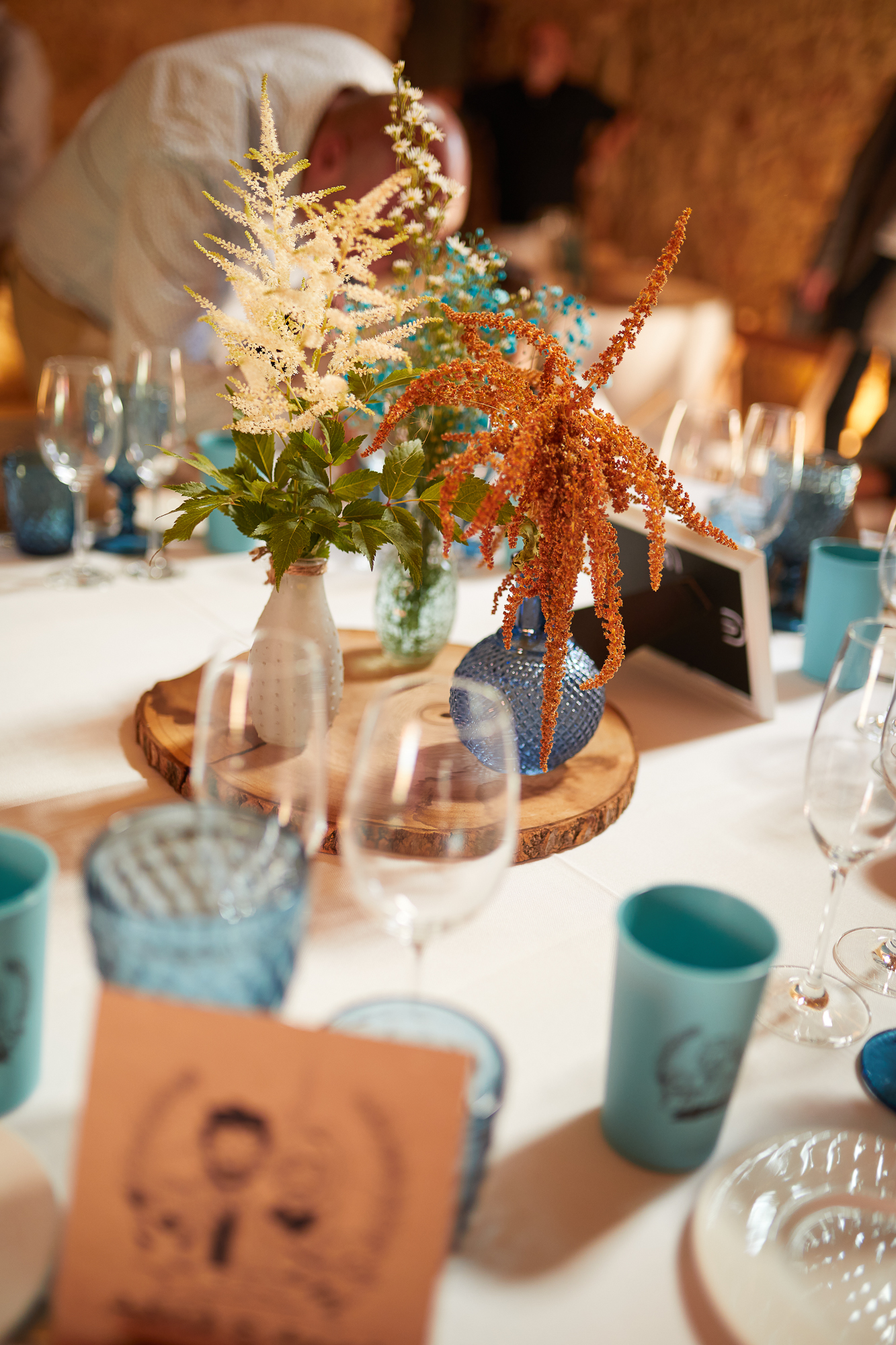 decoración banquete de bodas