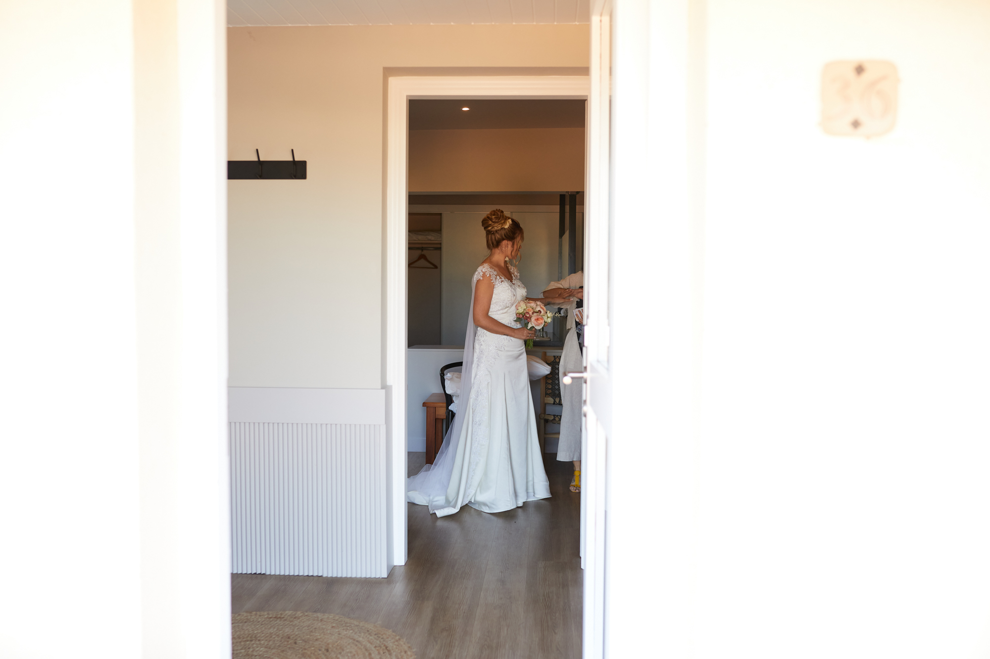 últimos retoques de la novia