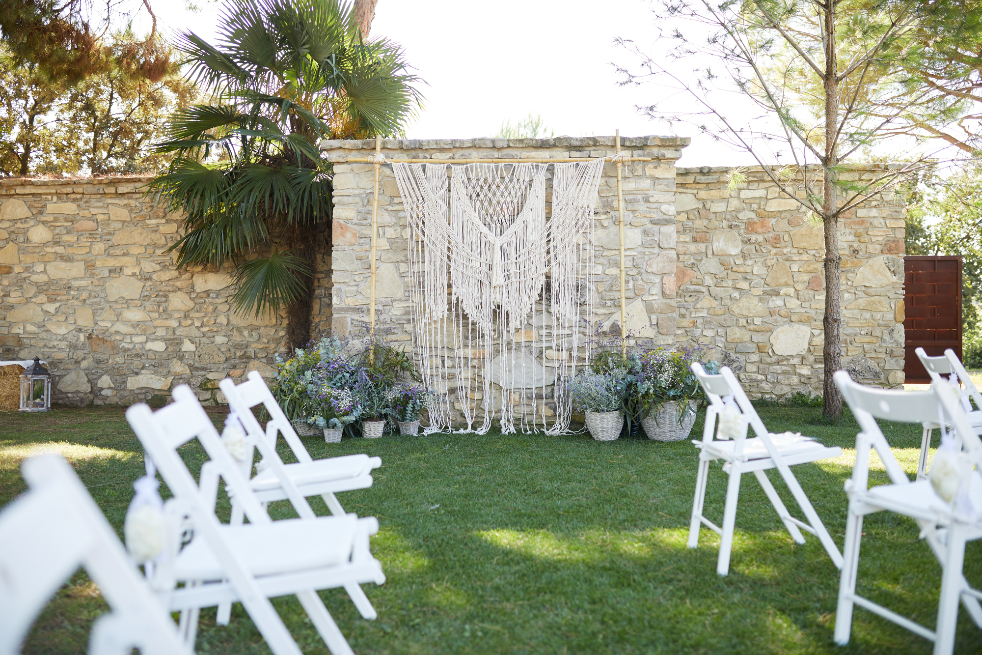 patio de la boda