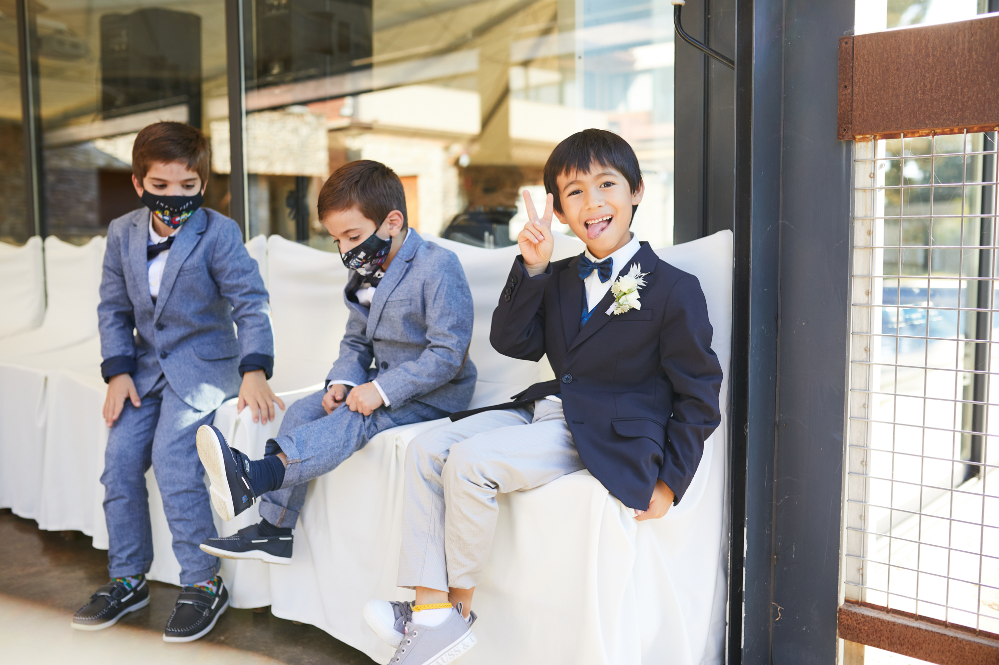 niños en en el catering de bodas