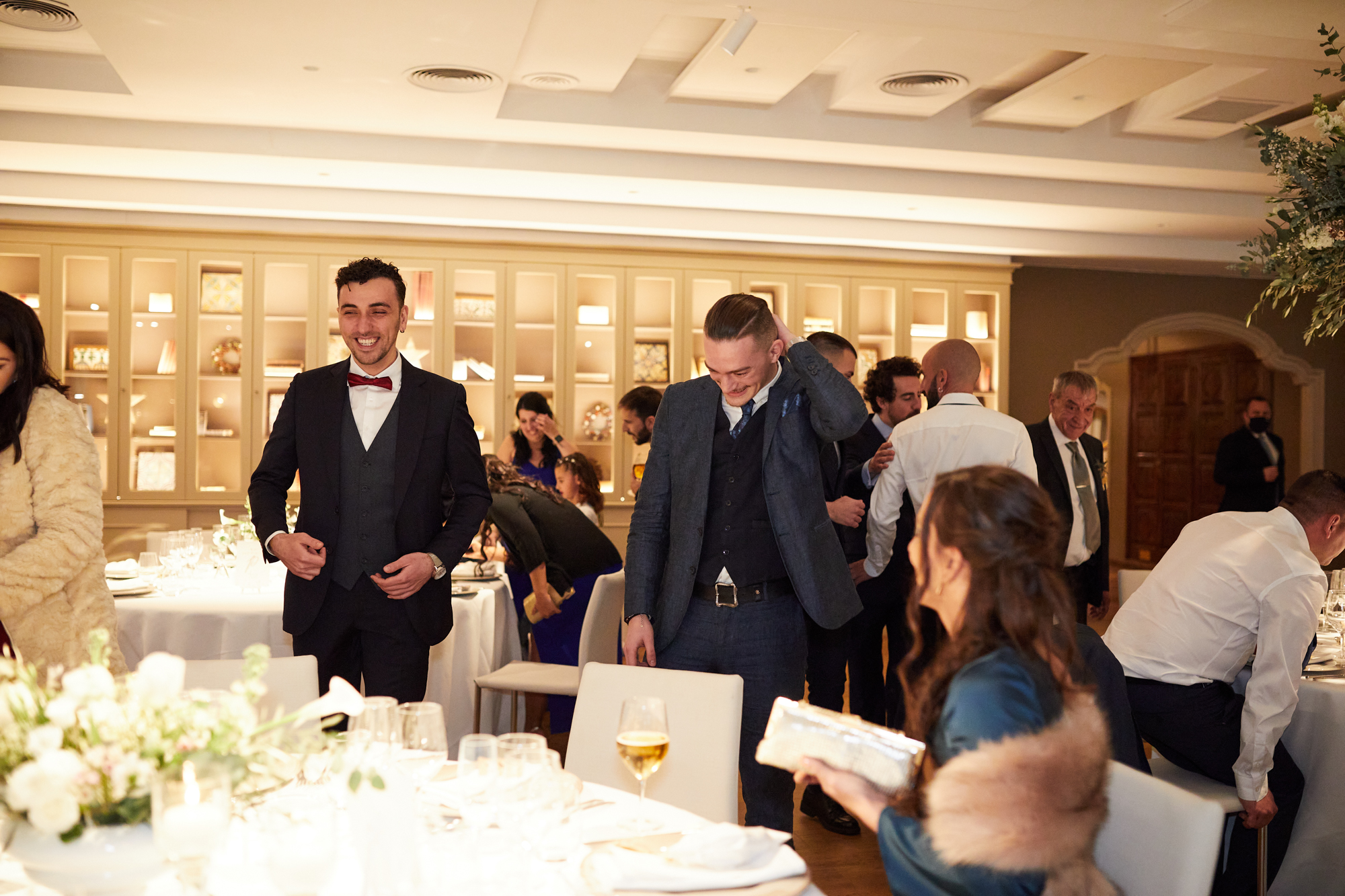 invitados en el banquete de bodas