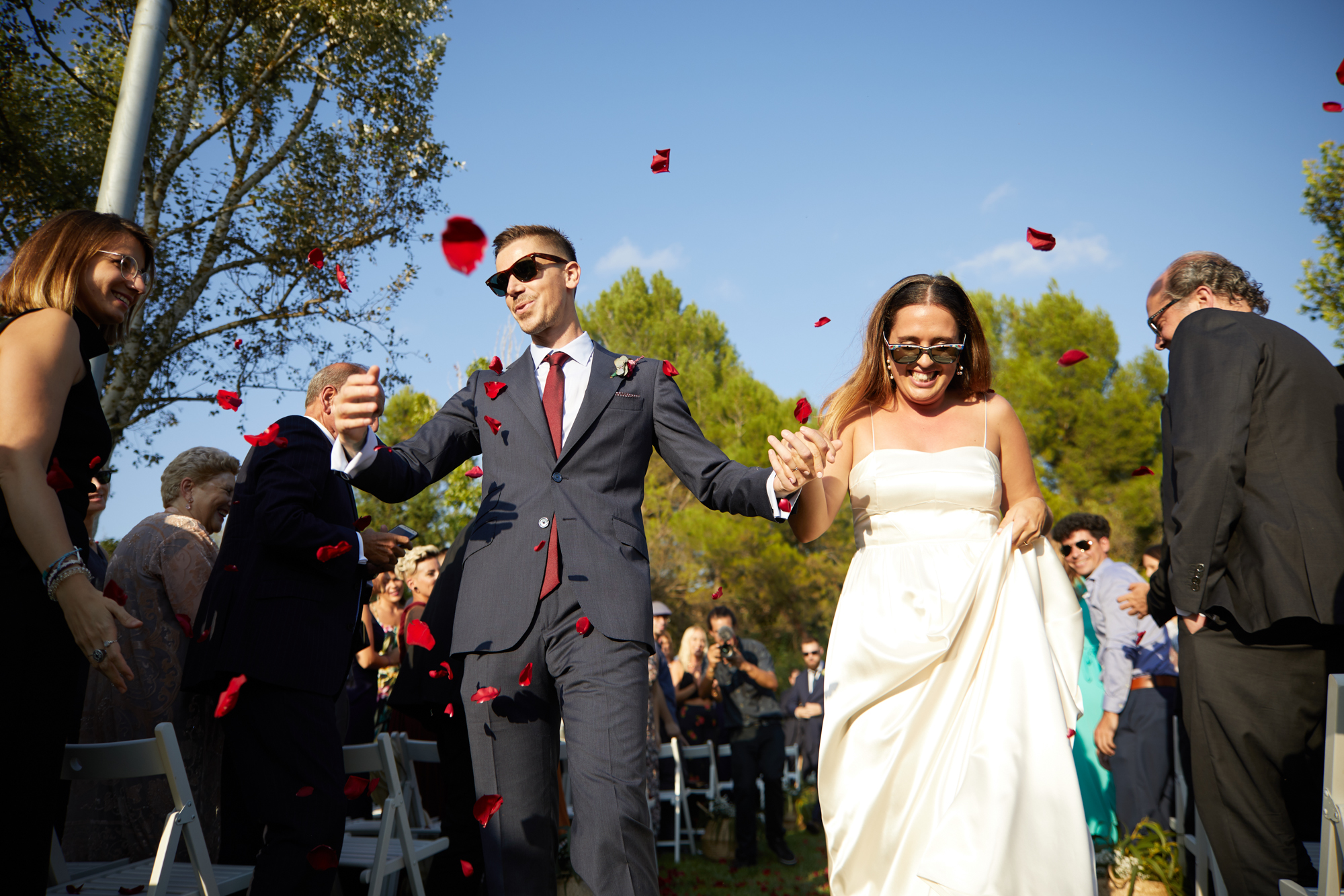 salida de los novios