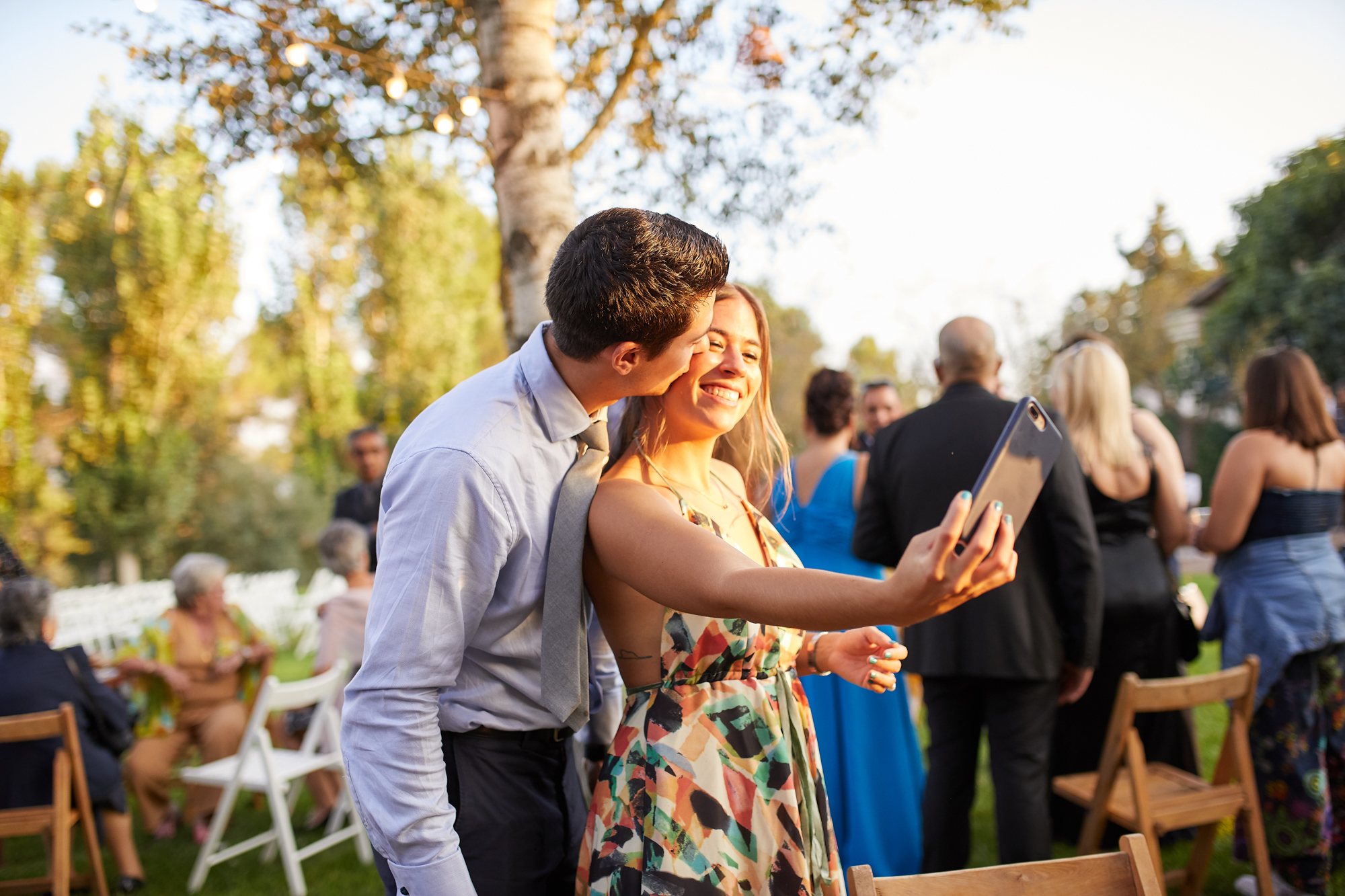 foto selfie invitados a la boda