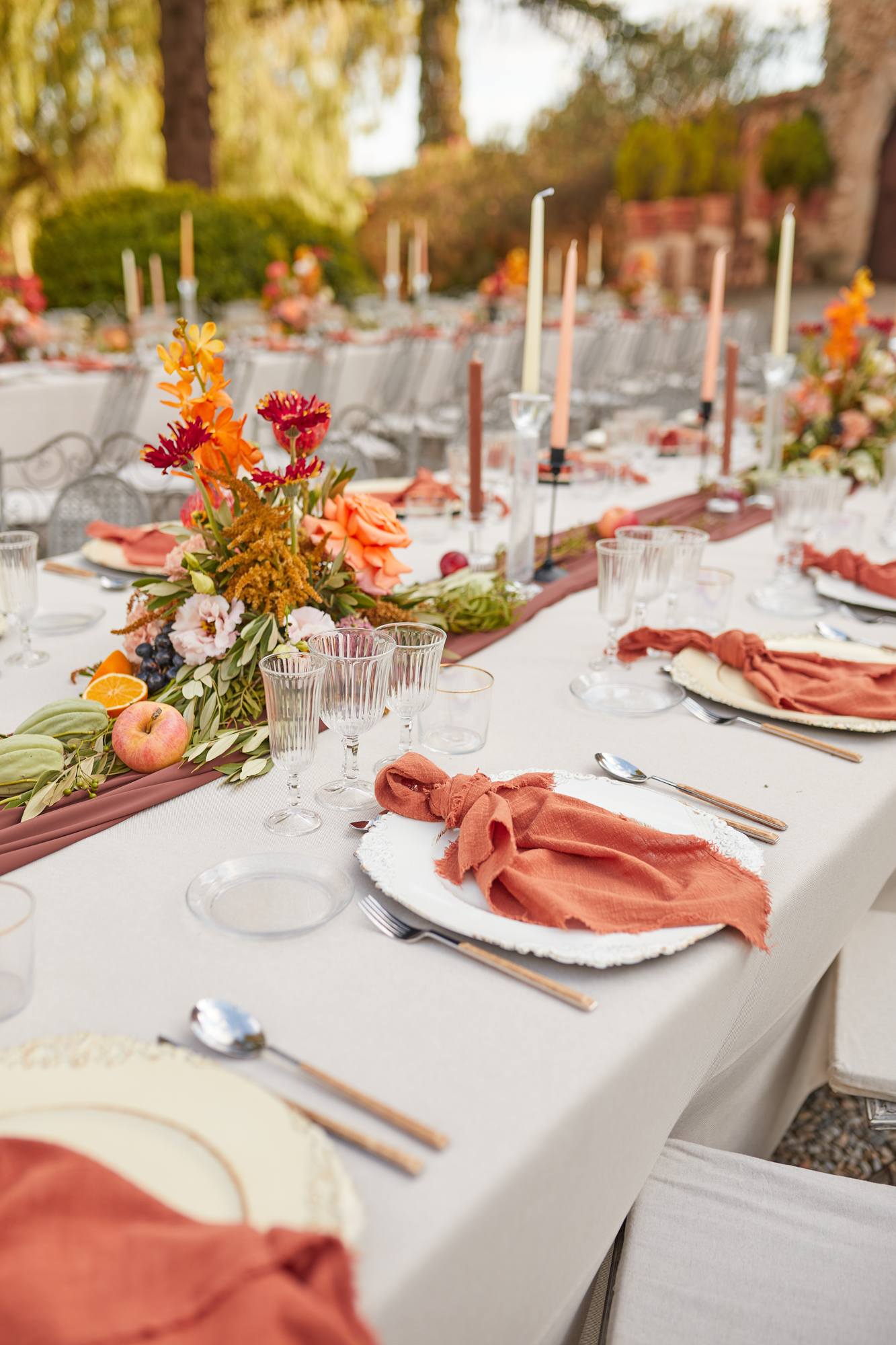 mesa del banquete de bodas